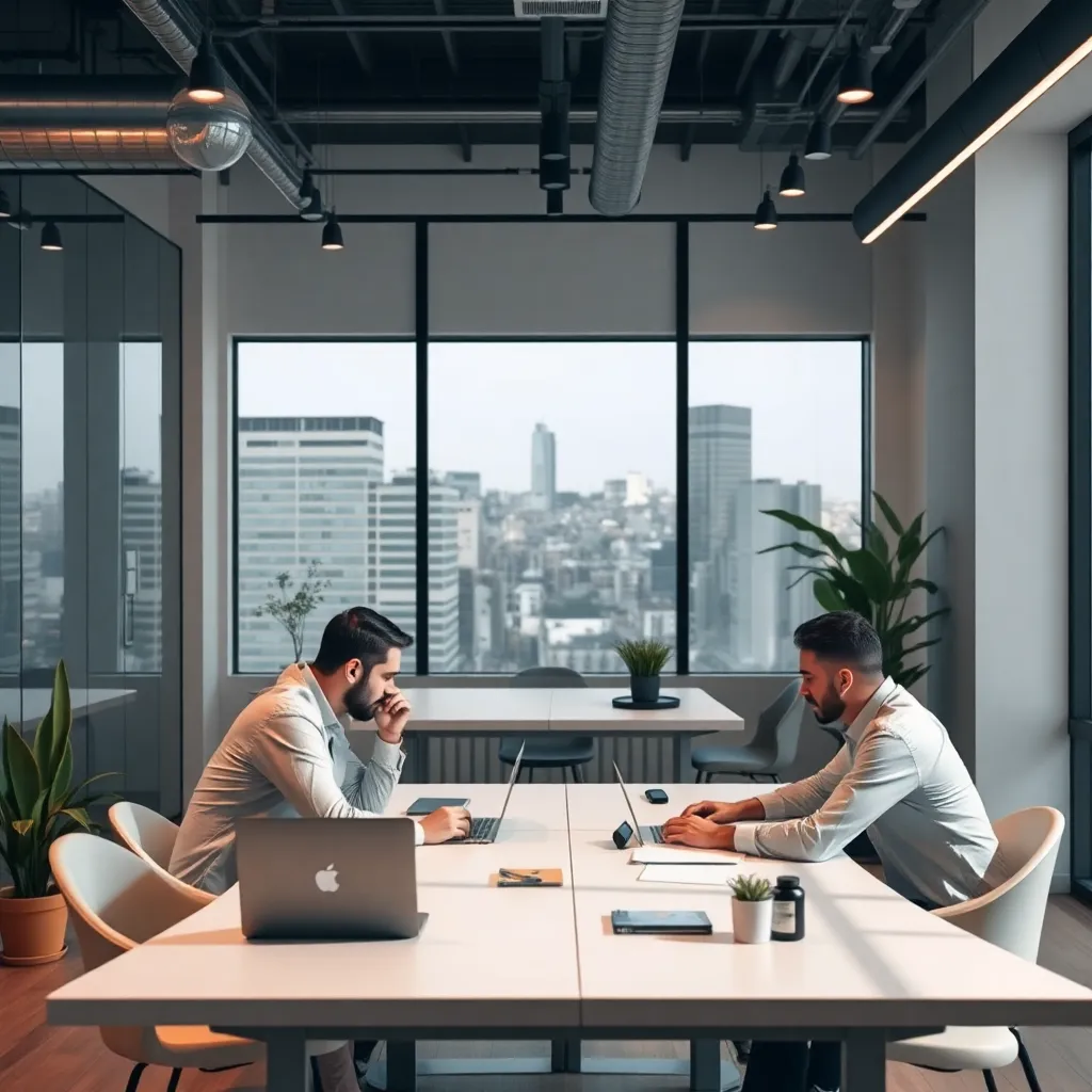 İstanbul'da teknoloji odaklı bir startup ofisi